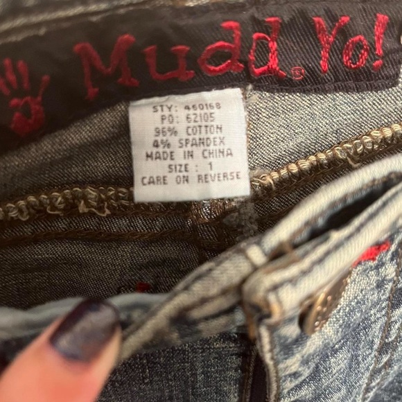 Super rare 90s wide leg Mudd blue jeans 🖤 NWT - Picture 2 of 4